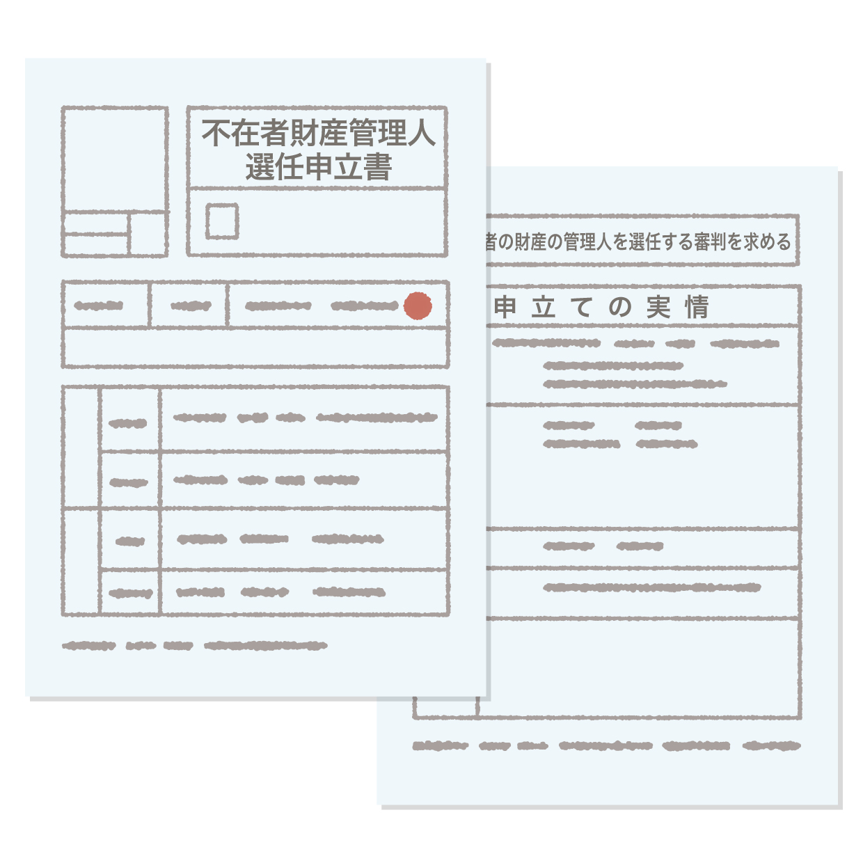 不在者財産管理人選任申立書2